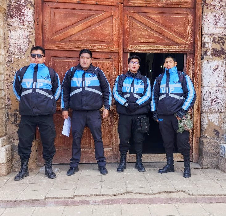 Equipo de seguridad en servicio
